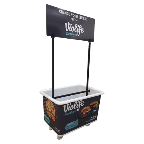 violife rectangular sampling bin with header