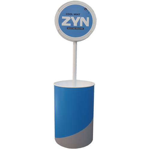 zyn round sampling bin with header